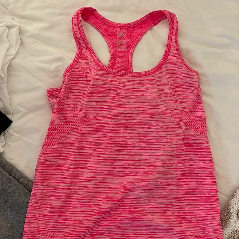 Hot pink new balance racerback tank